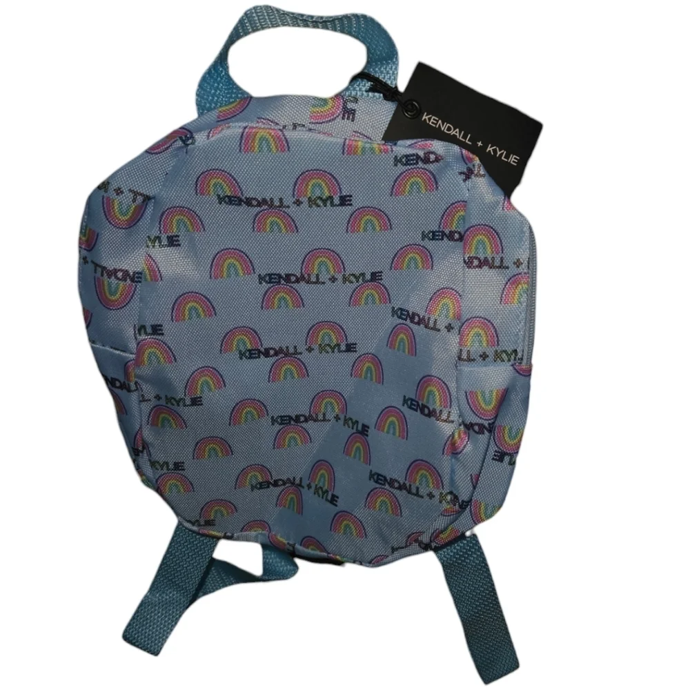 NWT Kendall & Kylie Rainbow Monogram Mini Backpack